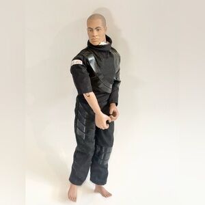 GI Joe Pawtucket African American Action Figure 12” Black Coveralls 1996 VTG